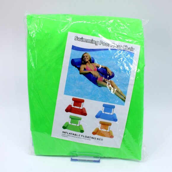 LuxeOne Inflatable Water Chair for Adults - Green - Picture 2 of 3